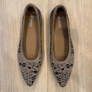 Vivaia Leopard Print Ballet Flats - Size 10 - NEW